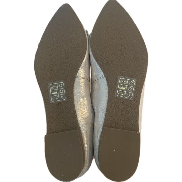 NWOB Jack Rogers Rosie Ruffle Gold Flats Size 8.5 - Picture 4 of 4